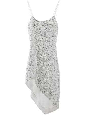 Halpern Asymmetric Sequined Dress