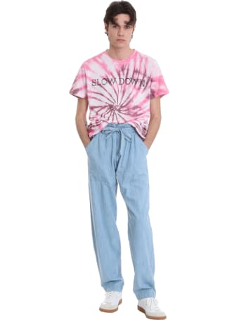 Isabel Marant Zafferh T-shirt In Rose-pink Cotton