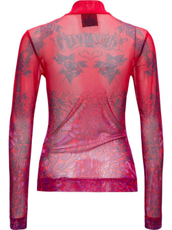 Givenchy Transparent Printed Long Sleeves T-shirt