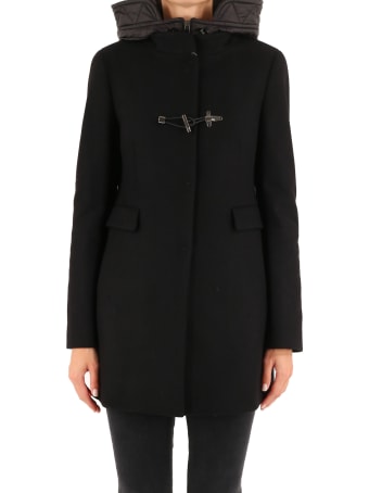Fay Toggle Coat Black