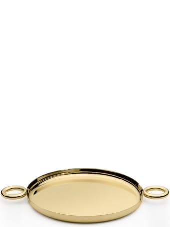 Ghidini 1961 Double O Tray Polished Brass