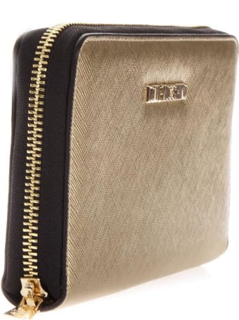 Love Moschino Gold Color Faux Leather Love Moschino Wallet