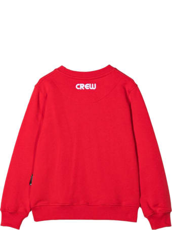 GCDS Red Cotton Sweatshirt