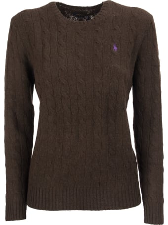 Ralph Lauren Cable Knit Wool And Cashmere Sweater
