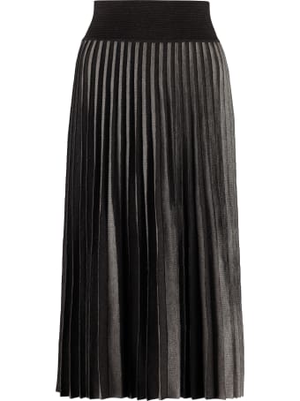 Agnona Pleated Knitted Skirt