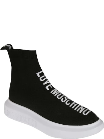 Love Moschino Embroidered Sock Sneakers