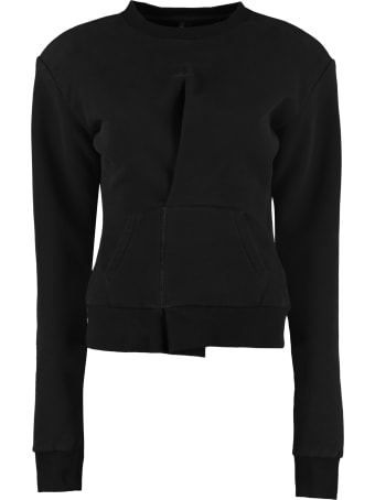 Ben Taverniti Unravel Project Cotton Crew-neck Sweatshirt