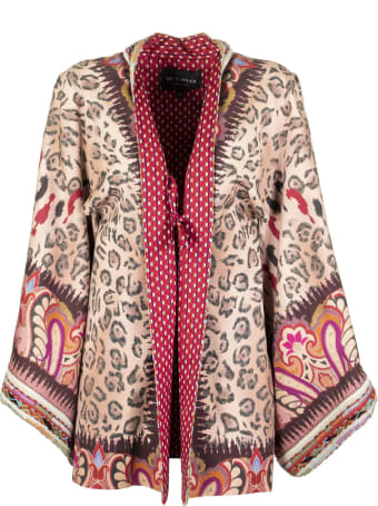 Etro Kimono Jacket With Paisley Print With Animal Design