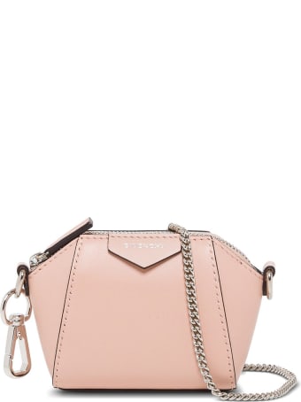 Givenchy Antigona Mini Bag In Leather With Chain Shoulder Strap