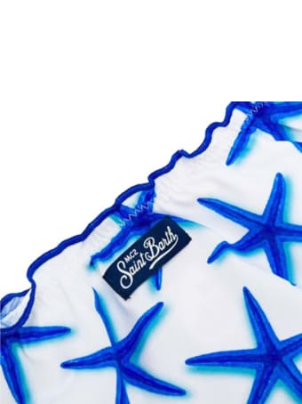 MC2 Saint Barth Light Blue Starfish Print Girl's Slip