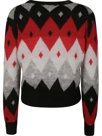 Be Blumarine Cropped Knitted Sweater