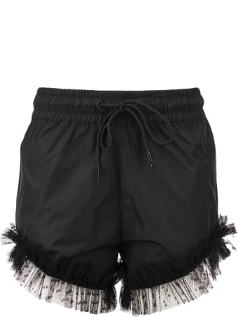 RED Valentino Taffeta And Point D'esprit Tulle Shorts