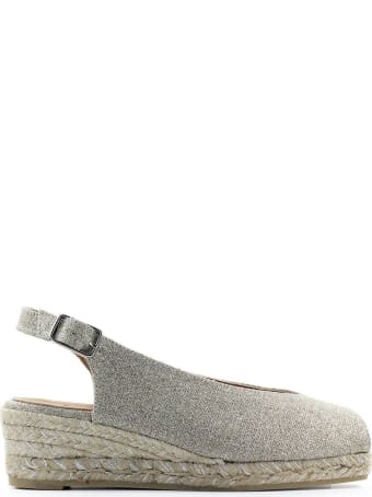 Castañer Dosalia Platinum Wedge Espadrilles