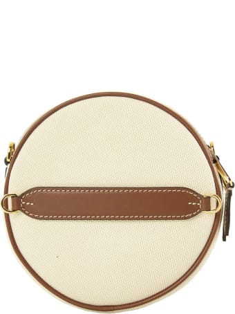 Burberry Logo Graphic Canvas And Leather Louise Bag Natural