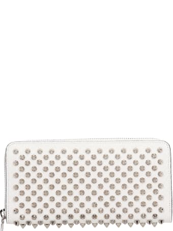 Christian Louboutin Panettone Wallet In White Leather