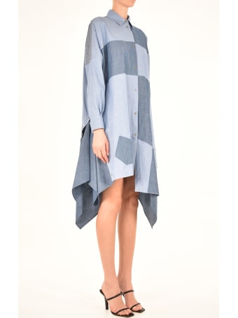 Loewe Oversize Patchwork Cotton Dress