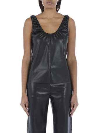 Nanushka Yael Vegan Leather Tank Top