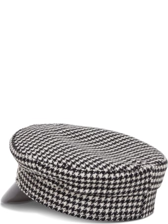 Ruslan Baginskiy Pied De Poule Wool Baker Hat