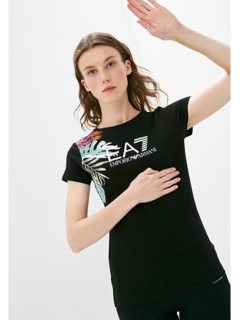 EA7 Ea7 T-shirt Nera Donna