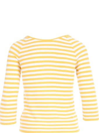 Anneclaire Striped Sweater W/knot