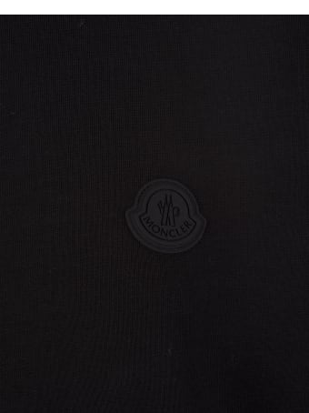 Moncler Cropped Logo Print Hoodie