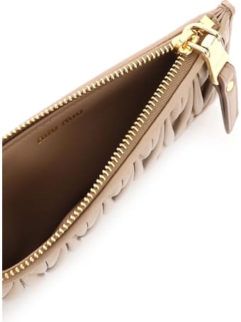Miu Miu Quilted Card Holder Pouch
