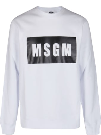 MSGM White Cotton Sweatshirt
