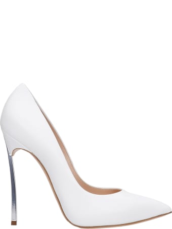 Casadei Pumps In White Leather