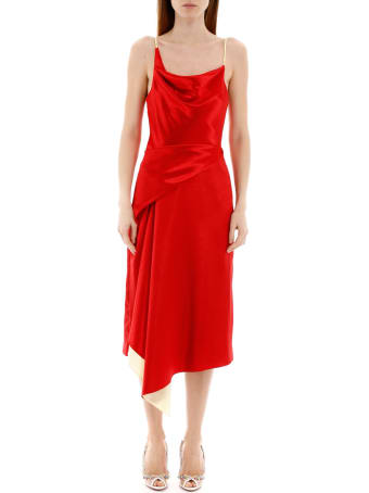 Sies Marjan Farrah Two-tone Satin Dress