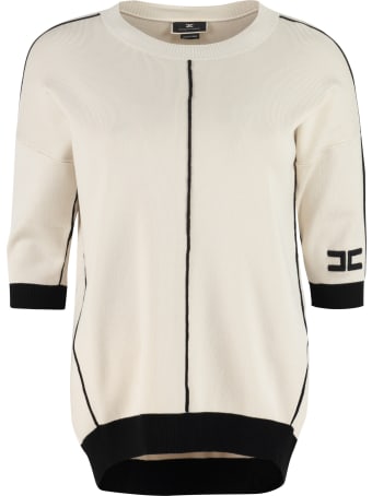 Elisabetta Franchi Fine Knit Crew-neck Pullover