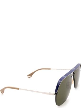 Fendi Fendi Ff M0095/g/s Blue & Silver Sunglasses