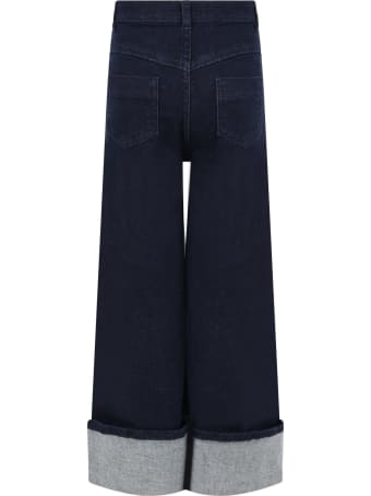 Stella Jean Blue Jeans For Girl