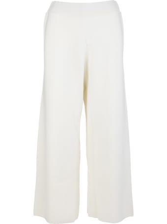 Fedeli Woman Crop Trousers In White Wool