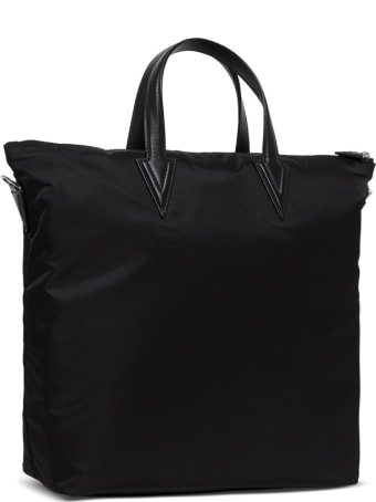 Versace Medusa-head Tote Bag In Black Nylon