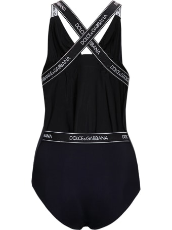 Dolce & Gabbana One Piece Lycra Logo Swimsuit