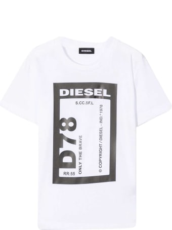 Diesel White T-shirt Teen