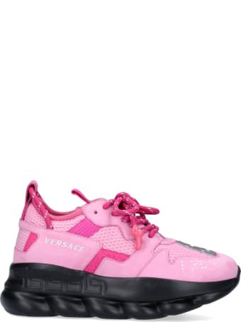 pink versace sneakers