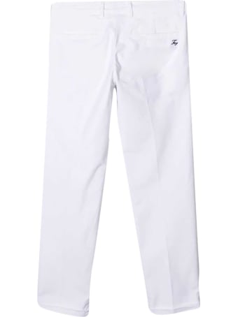 Fay White Chino Trousers