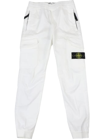 Stone Island Junior Cotton Trousers