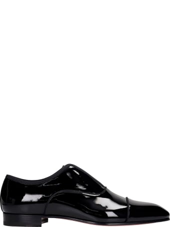 Christian Louboutin Alpha Male Loafers In Black Patent Leather