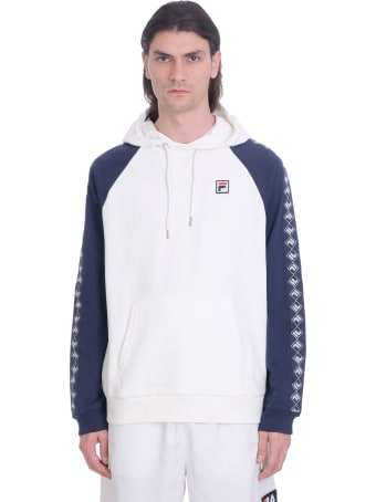 Fila Hudd Sweatshirt In White Cotton