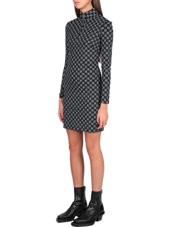 MISBHV Reflective Monogram Quarter Zip Dress