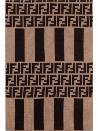 Fendi Ff Motif Jacquard Shawl