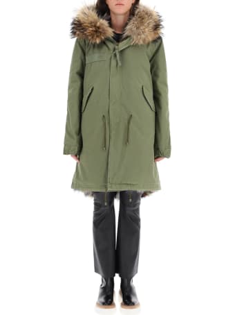 Mr & Mrs Italy Army Parka With Fur