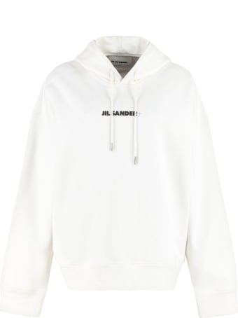 Jil Sander Logo Cotton Hoodie