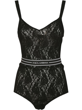 Dolce & Gabbana Lace Floral Swimsuit