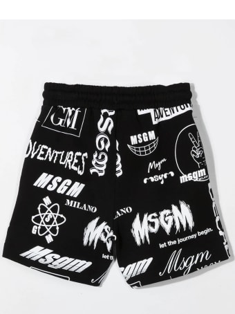 MSGM Running Shorts With Print