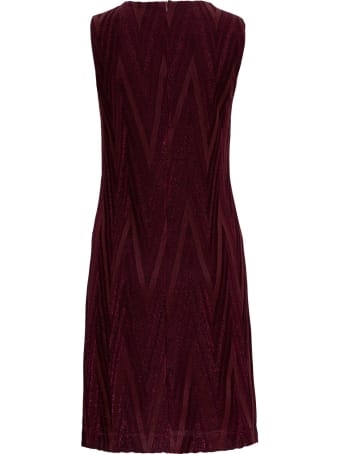 M Missoni Sheath Dress In Lurex Jersey With Chevron Pattern