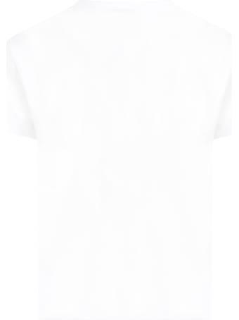 Dolce & Gabbana White T-shirt For Kids With Logos