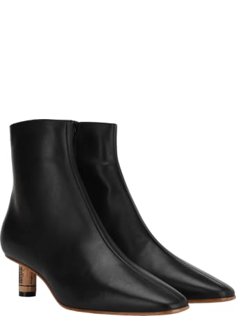 MM6 Maison Margiela Mm6 Cork Effect Ankle Boots